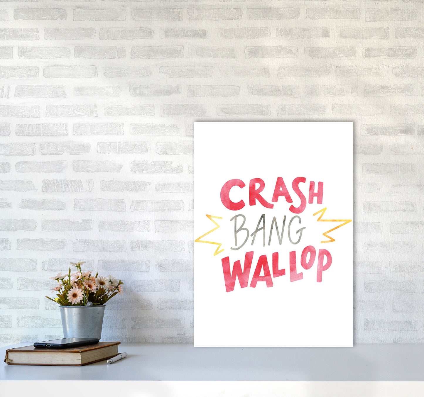 Crash Bang Wallop Aquarell Moderner Druck