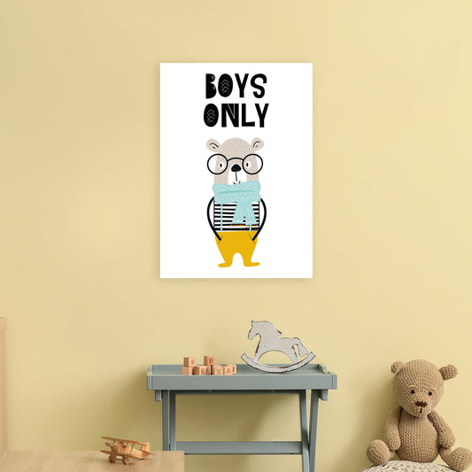 Jungen Nur Tier Pop Art Druck