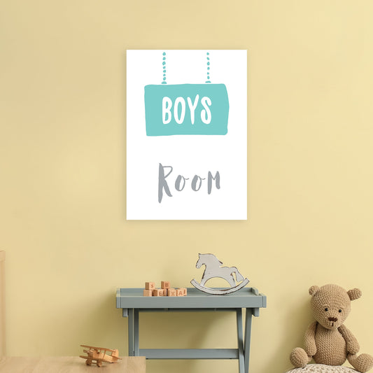 Jungenzimmer Mint Kunstdruck