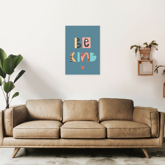 Sei nett Neutral Kinder Kunstdruck von Pixy Paper
