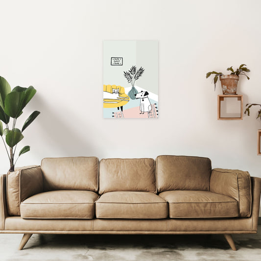 Frendorf | Hund und Katze Chat Kunstdruck