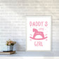 Daddy's Little Girl Rahmen Kunstprint für das Kinderzimmer