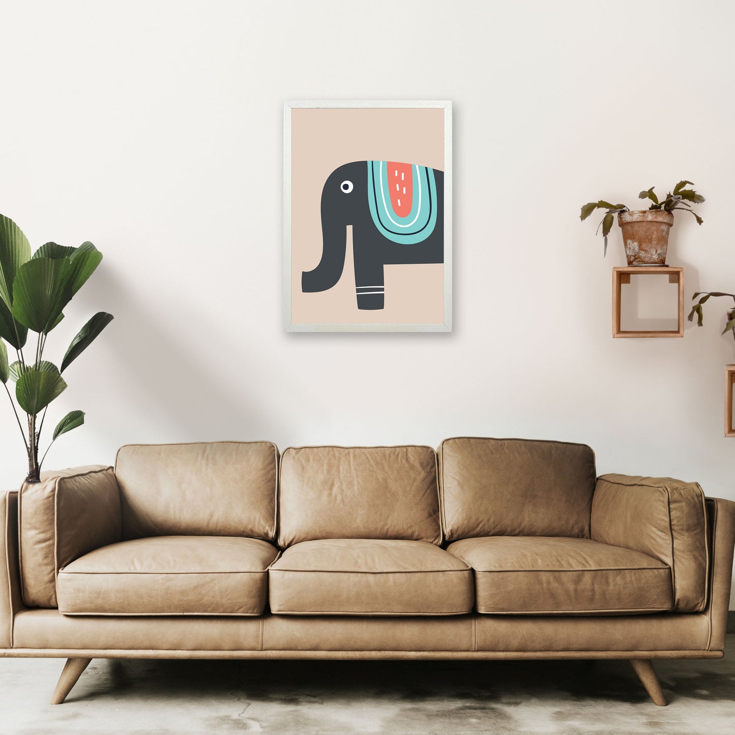 Frendorf | Elefant Neutral Kinder Kunstdruck