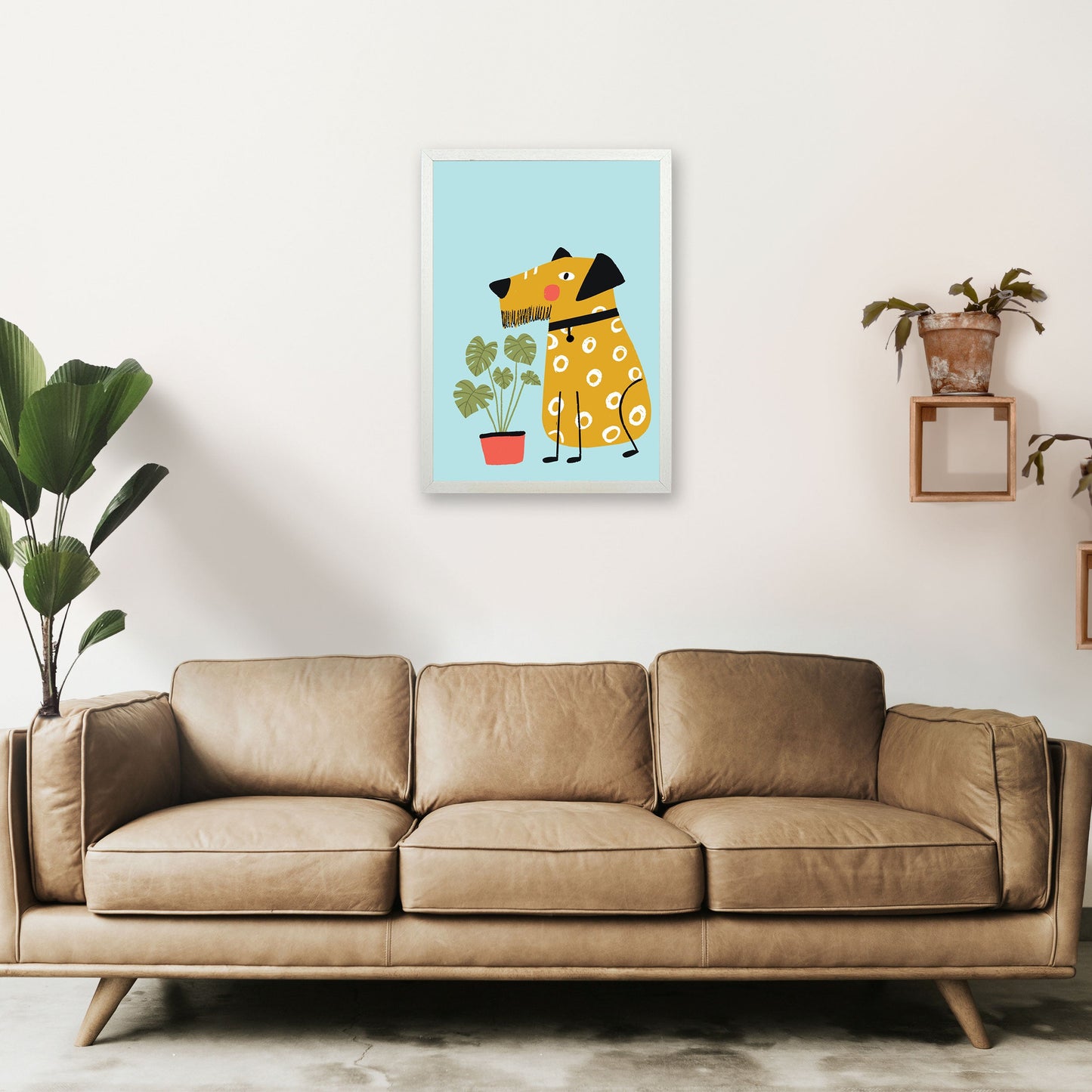 Bearded Dog Kunstdruck von Pixy Paper