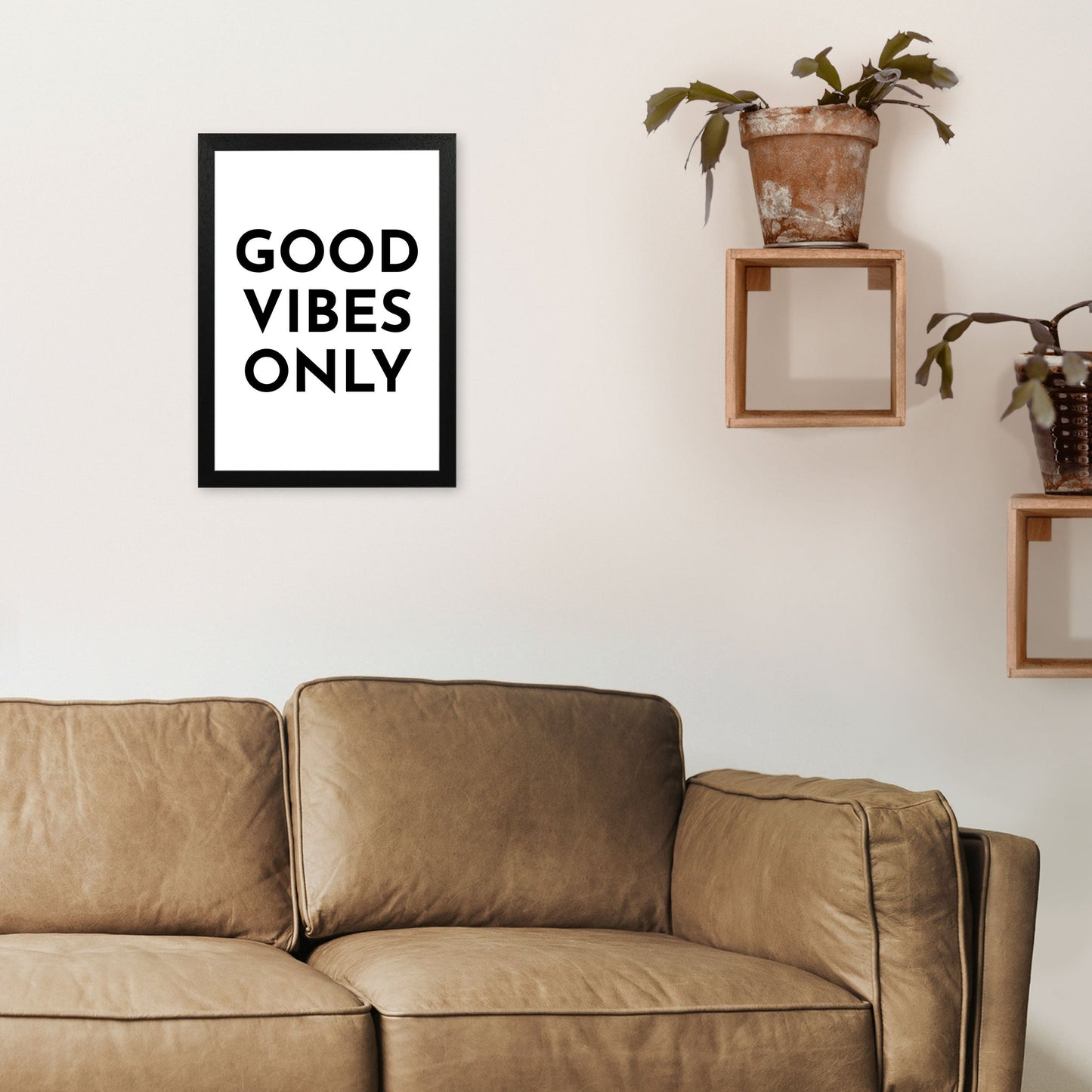Frendorf | Good Vibes Only Typografie Kunstdruck