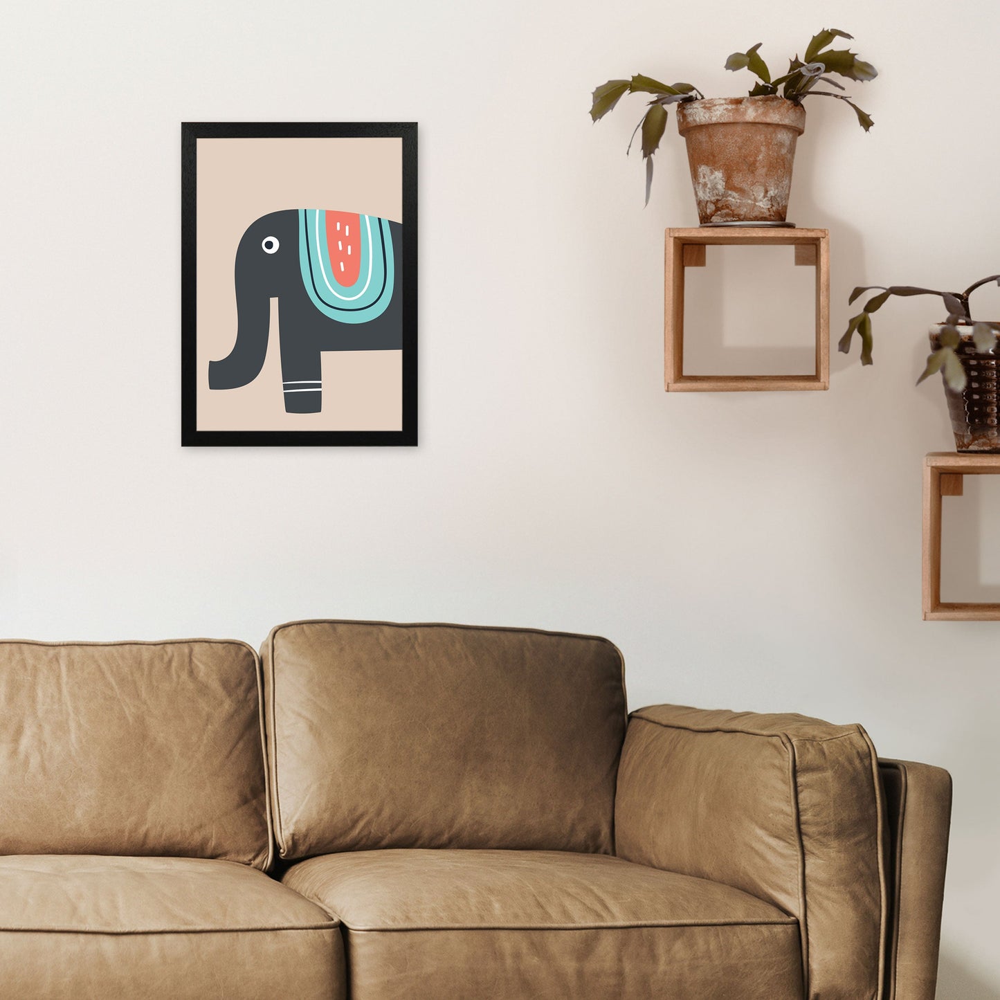 Frendorf | Elefant Neutral Kinder Kunstdruck