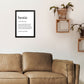 Bestie Definition Kunstdruck von Pixy Paper