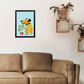 Bearded Dog Kunstdruck von Pixy Paper