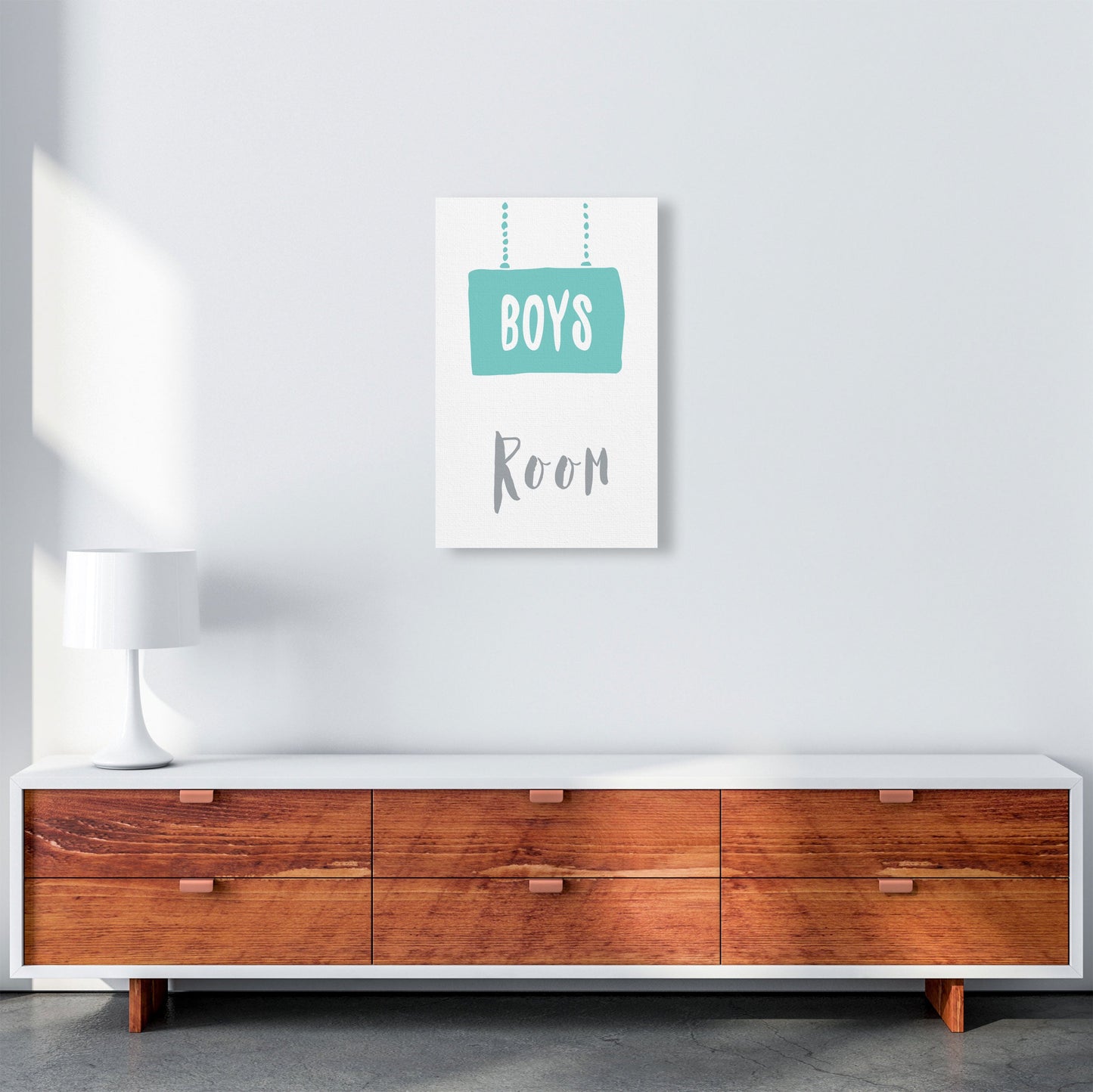 Jungenzimmer Mint Gerahmter Kinderzimmer Wandkunstdruck