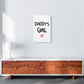 Daddy's Girl Pink Framed Nursey Wall Art Print