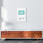Jungenzimmer Mint Kunstdruck