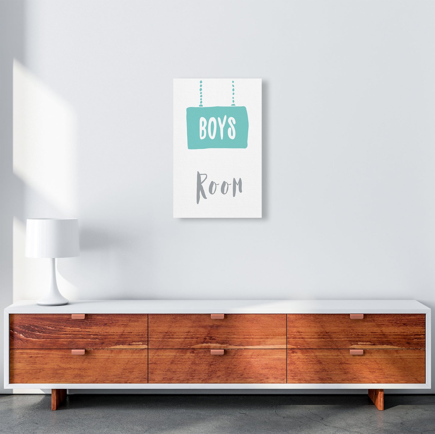 Jungenzimmer Mint Kunstdruck