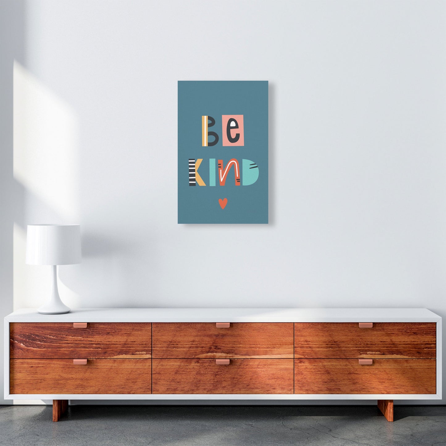 Sei nett Neutral Kinder Kunstdruck von Pixy Paper
