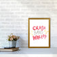 Crash Bang Wallop Aquarell Moderner Druck