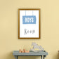 Jungenzimmer Blau Kunstdruck