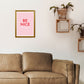 Be Nice Pink Kunstdruck von Pixy Paper