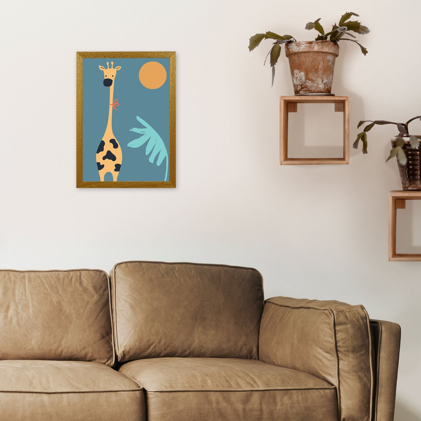 Frendorf | Giraffe Neutrale Kinder Kunstdruck