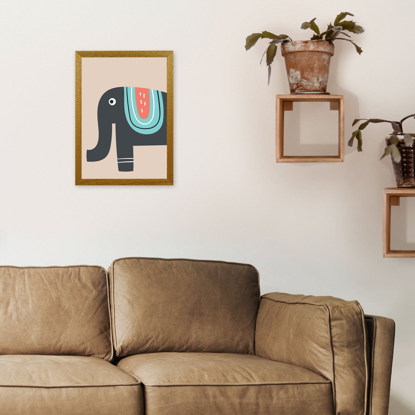 Frendorf | Elefant Neutral Kinder Kunstdruck