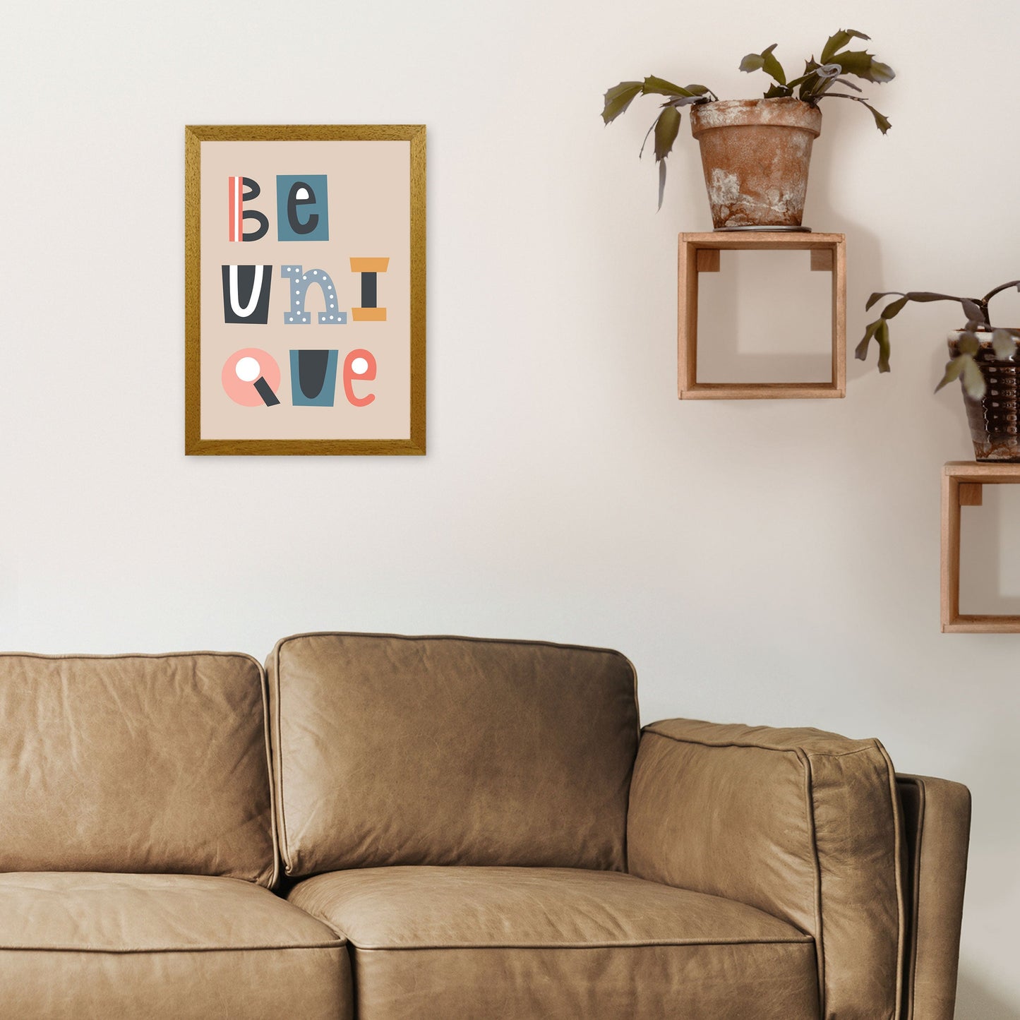 Sei einzigartig neutrales Kinder-Kunstdruck von Pixy Paper