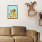 Bearded Dog Kunstdruck von Pixy Paper
