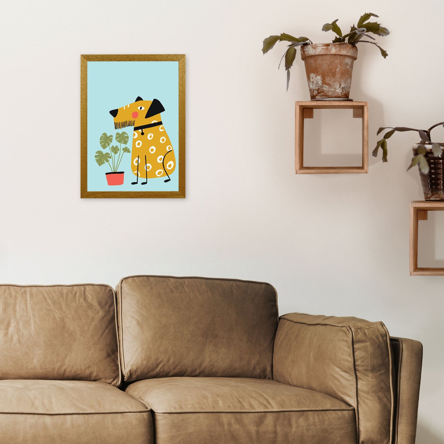 Bearded Dog Kunstdruck von Pixy Paper