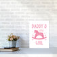 Daddy's Little Girl Rahmen Kunstprint für das Kinderzimmer