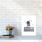 Daddy's Little Dude Gerahmter Kinderzimmer Wandkunstdruck