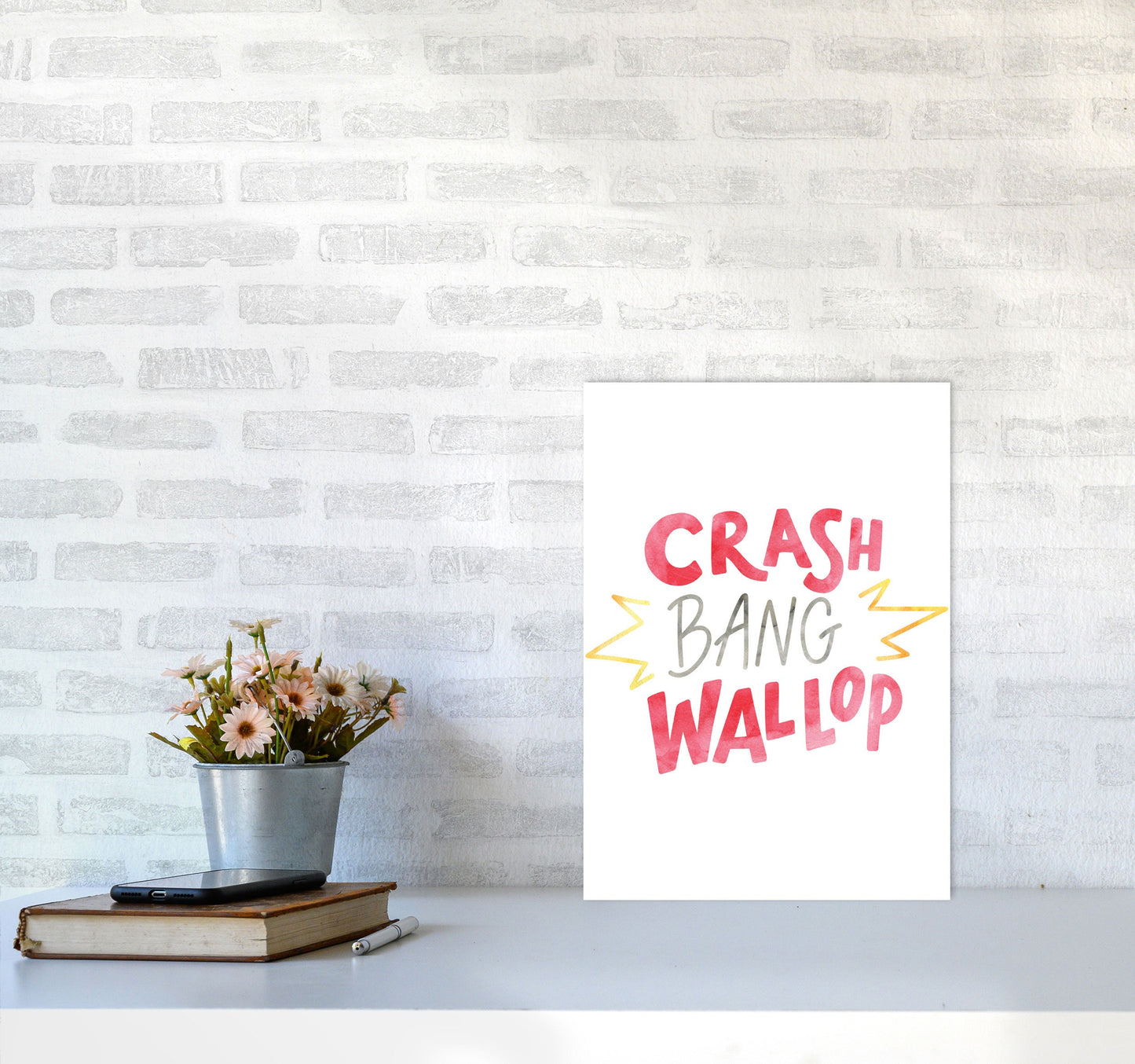 Crash Bang Wallop Aquarell Moderner Druck