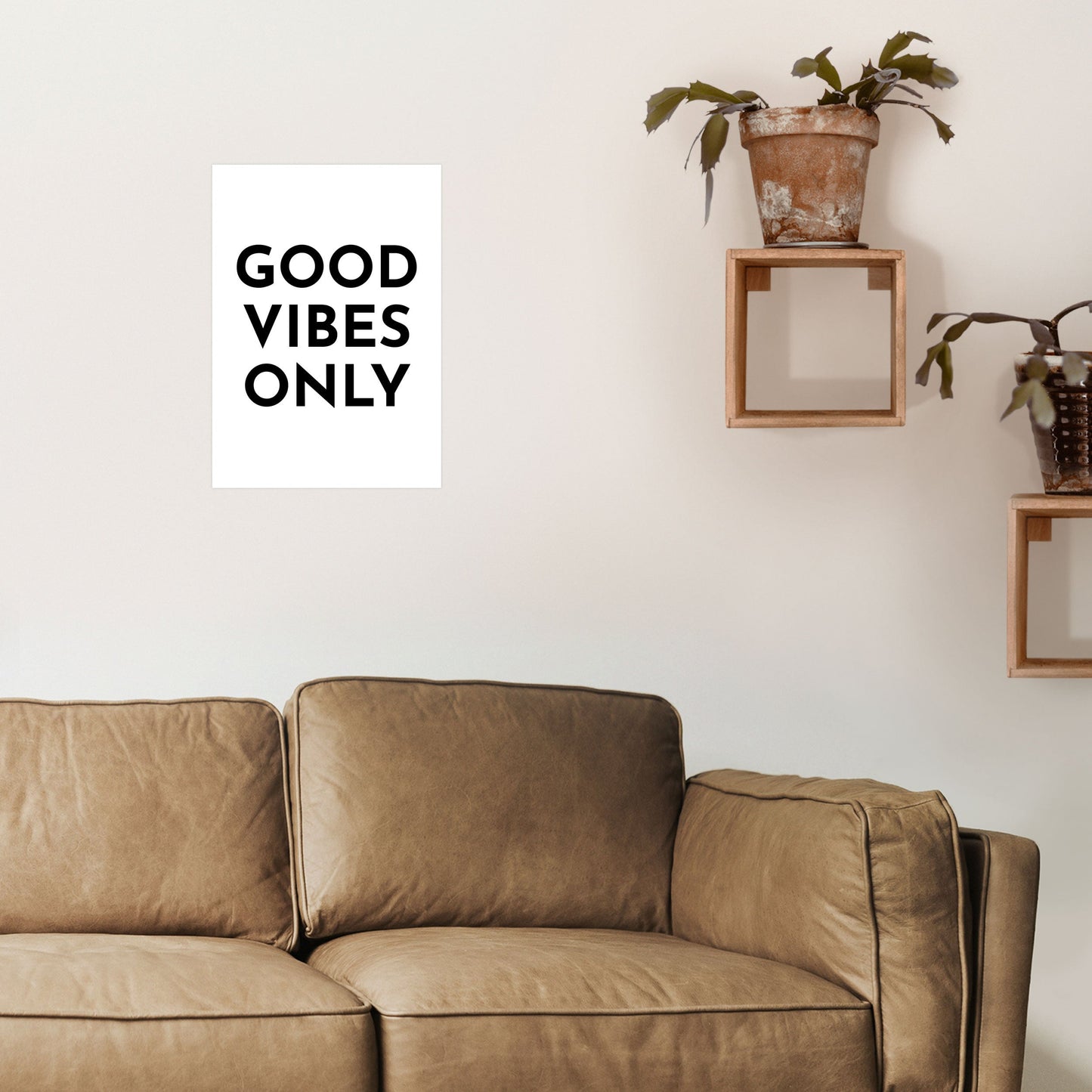 Frendorf | Good Vibes Only Typografie Kunstdruck