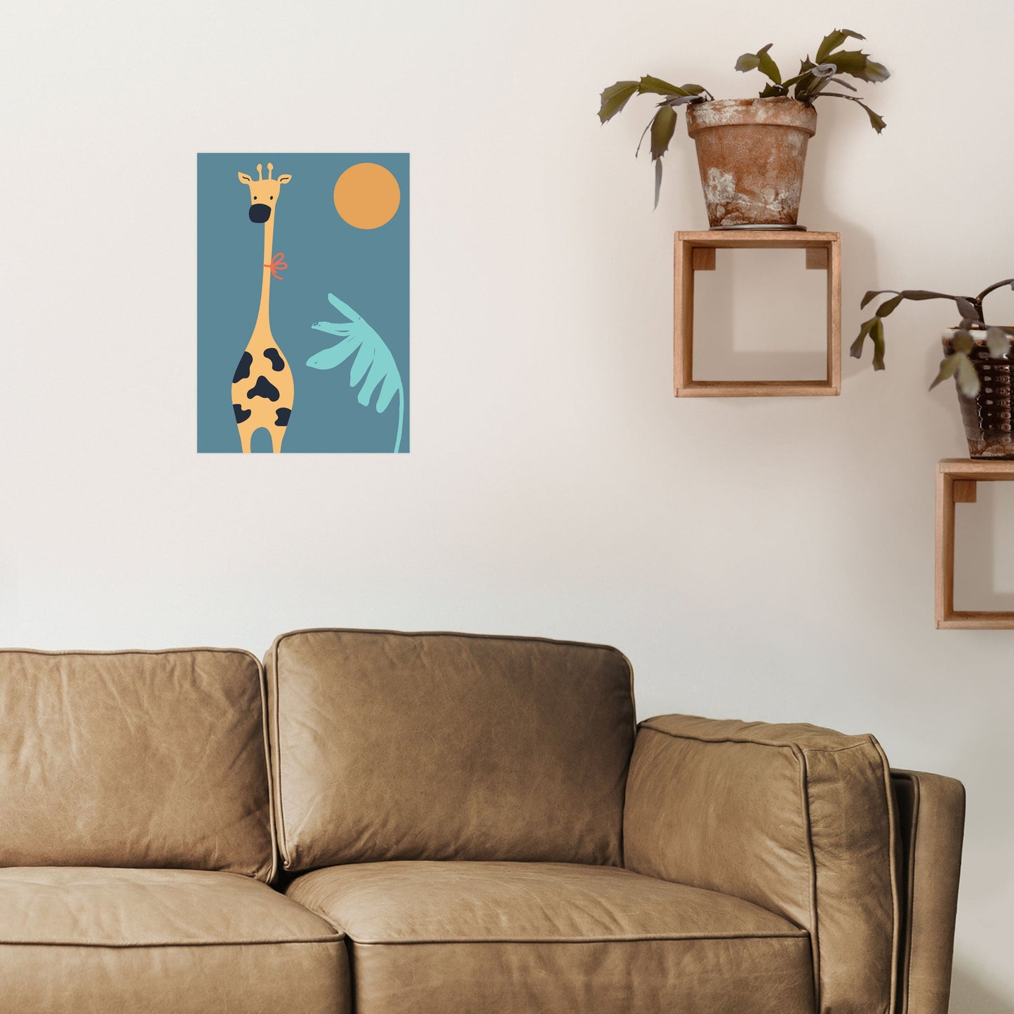 Frendorf | Giraffe Neutrale Kinder Kunstdruck