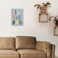 Be strong Neutral Kinder Kunstdruck von Pixy Paper