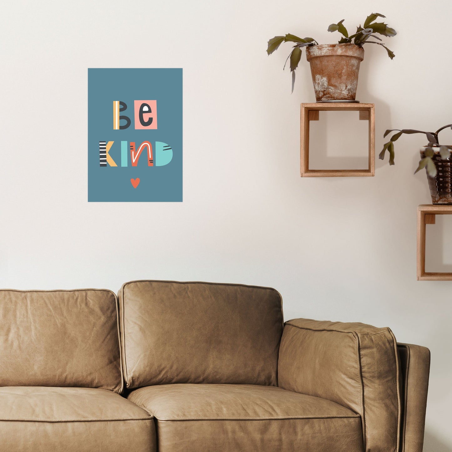 Sei nett Neutral Kinder Kunstdruck von Pixy Paper