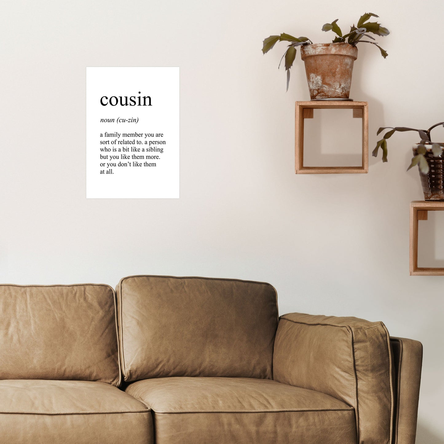 Cousin Definition Kunstdruck