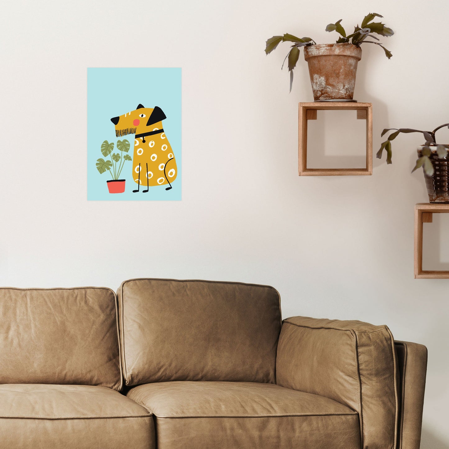 Bearded Dog Kunstdruck von Pixy Paper