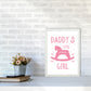 Daddy's Little Girl Rahmen Kunstprint für das Kinderzimmer