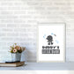 Daddy's Little Dude Gerahmter Kinderzimmer Wandkunstdruck