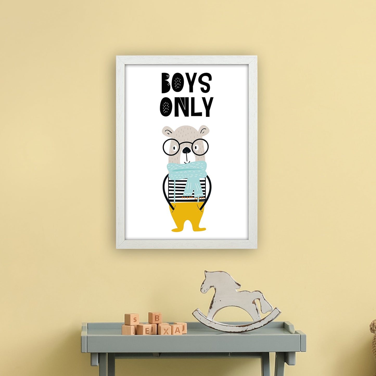 Jungen Nur Tier Pop Art Druck