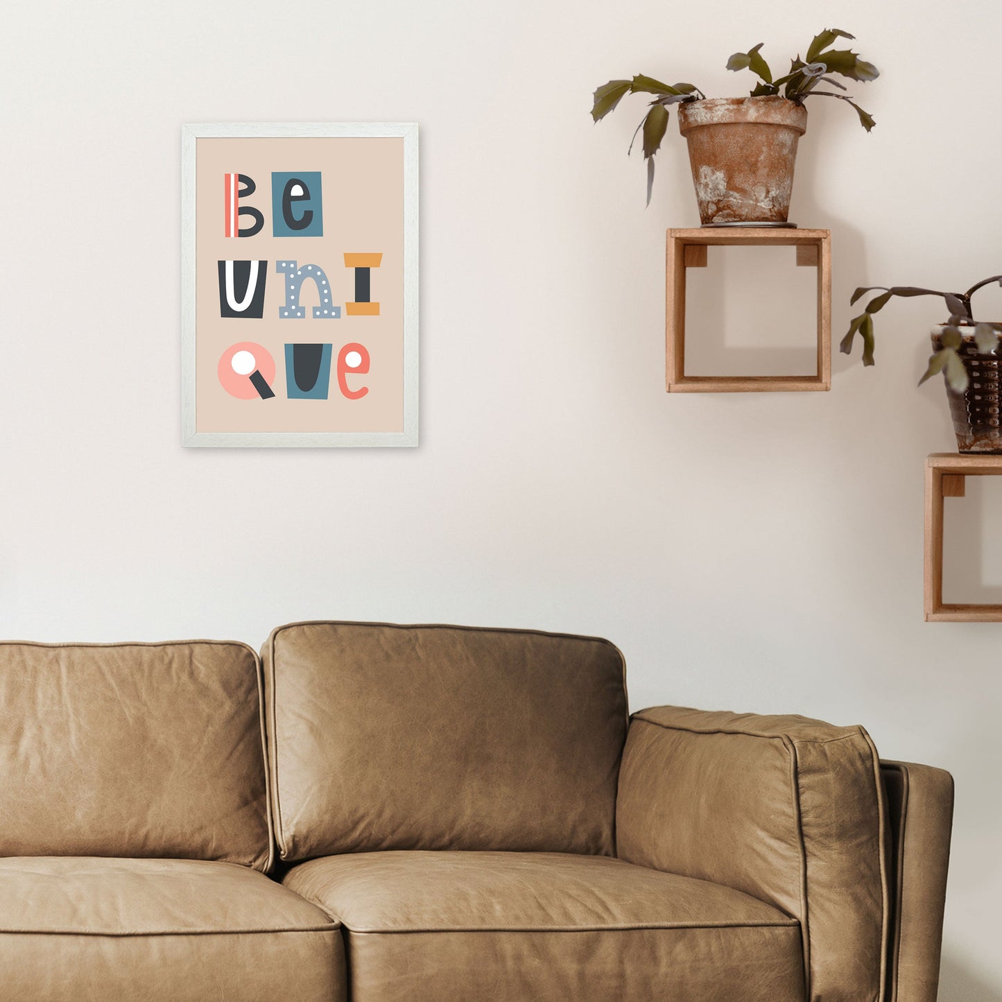 Sei einzigartig neutrales Kinder-Kunstdruck von Pixy Paper