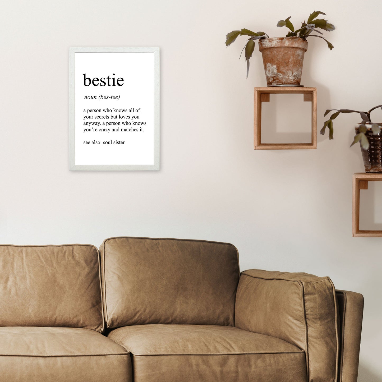 Bestie Definition Kunstdruck von Pixy Paper