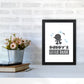 Daddy's Little Dude Gerahmter Kinderzimmer Wandkunstdruck