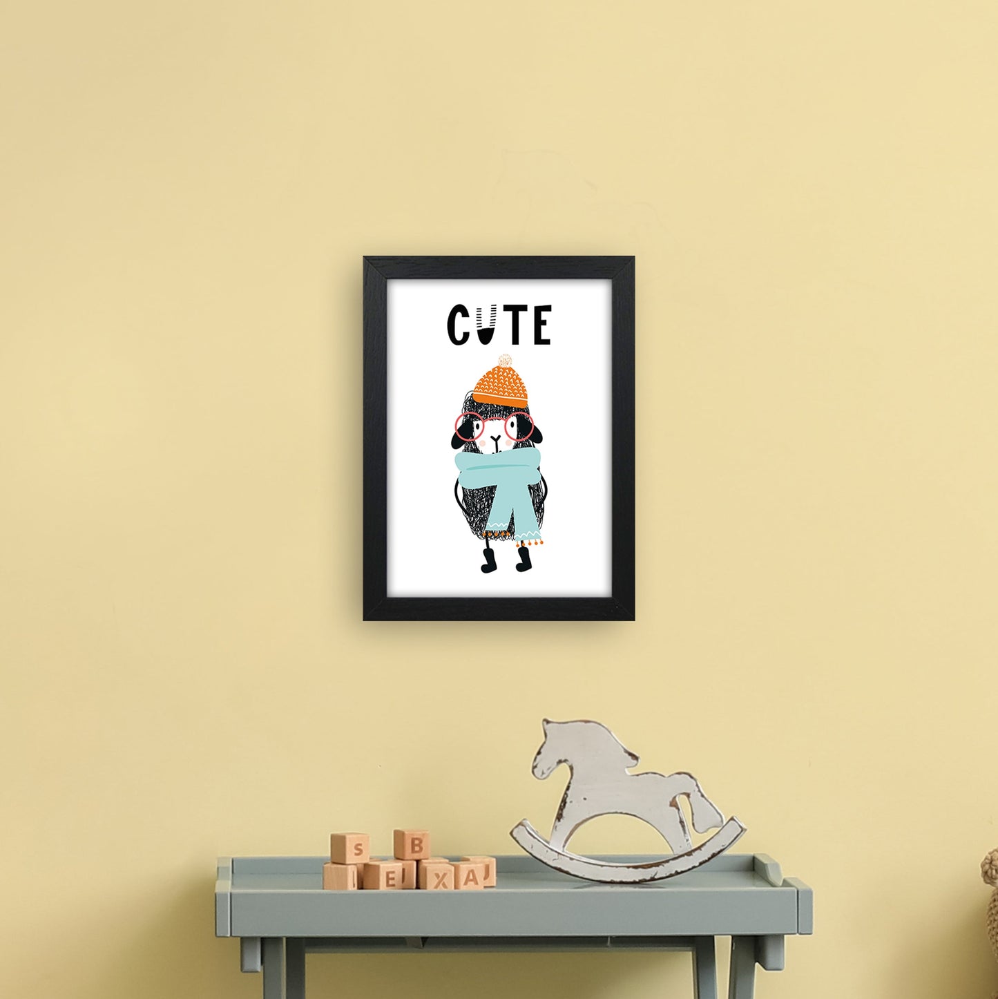 Niedliche Tier Pop Kunst Druck