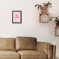 Be Nice Pink Kunstdruck von Pixy Paper