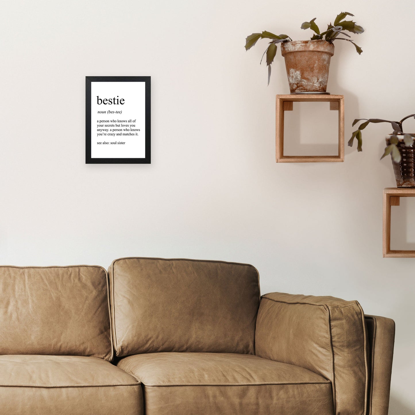 Bestie Definition Kunstdruck von Pixy Paper