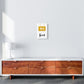 Jungenzimmer Senf Kunstdruck