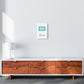 Jungenzimmer Mint Kunstdruck