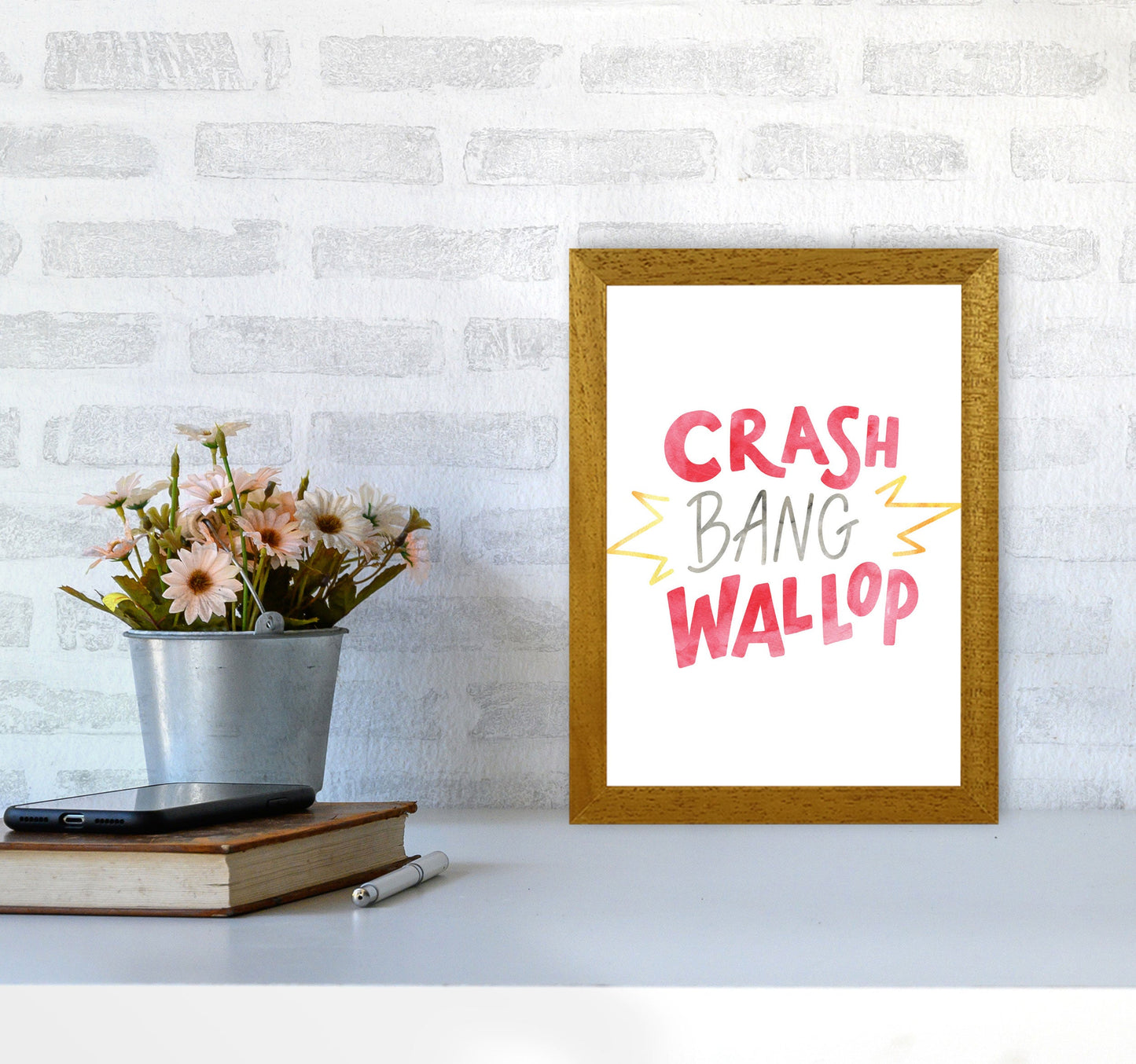 Crash Bang Wallop Aquarell Moderner Druck
