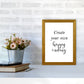 Erstellen Sie Ihre eigene Happy Ending gerahmte Typografie Wandkunst Druck