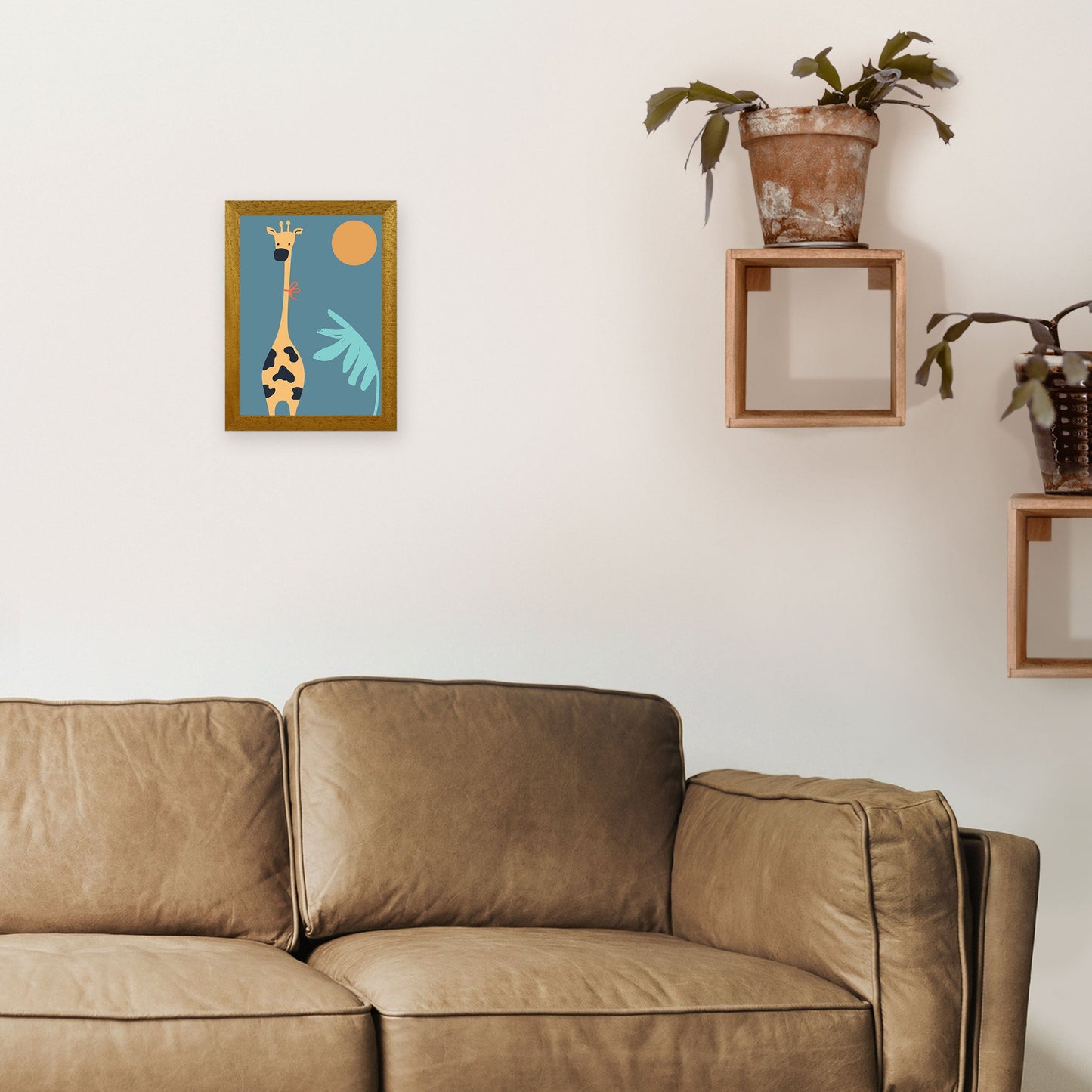 Frendorf | Giraffe Neutrale Kinder Kunstdruck