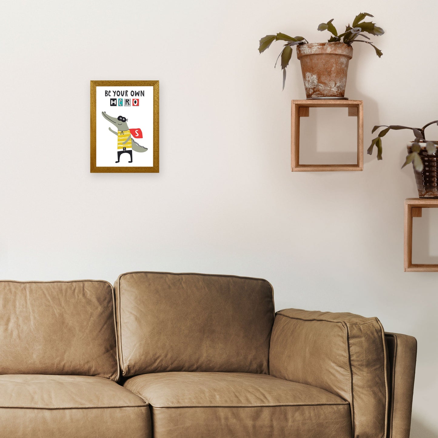 Sei dein eigener Held Gator Kunstdruck von Pixy Paper