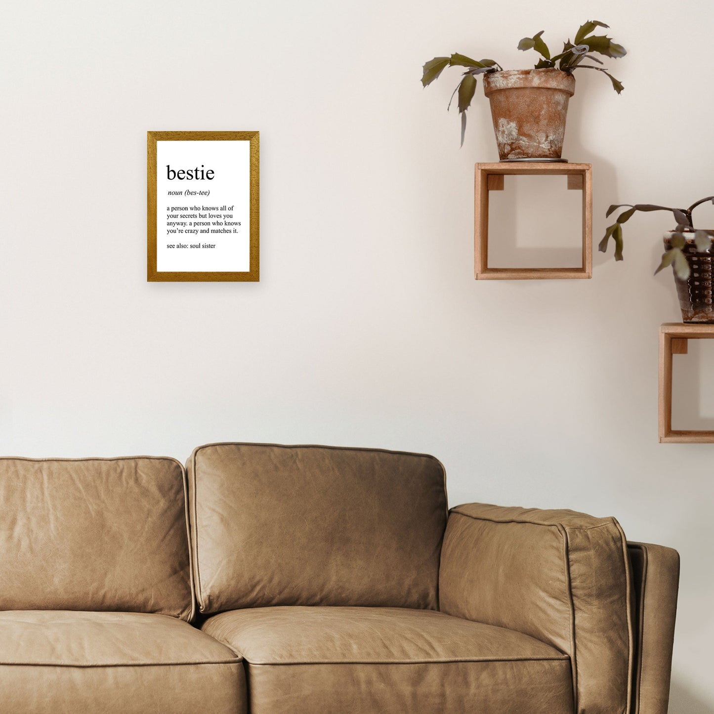 Bestie Definition Kunstdruck von Pixy Paper